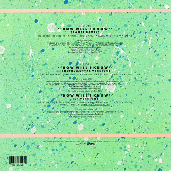 Whitney* : How Will I Know (12", Single, Ind)