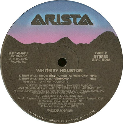 Whitney* : How Will I Know (12", Single, Ind)