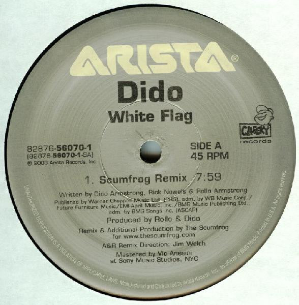 Dido : White Flag / Stoned (12")