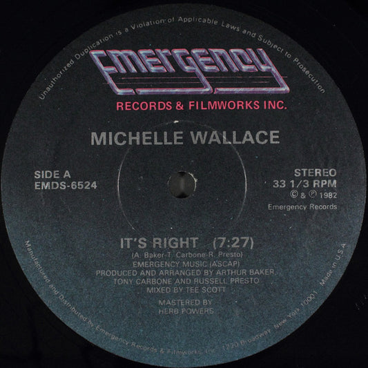 Michelle Wallace : It's Right (12")