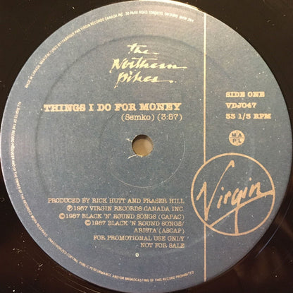 The Northern Pikes : Things I Do For Money (12", Promo)