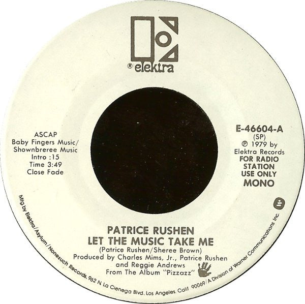 Patrice Rushen : Let The Music Take Me (7", Mono, Promo)