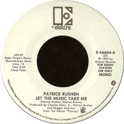 Patrice Rushen : Let The Music Take Me (7", Mono, Promo)