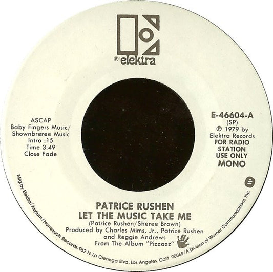 Patrice Rushen : Let The Music Take Me (7", Mono, Promo)