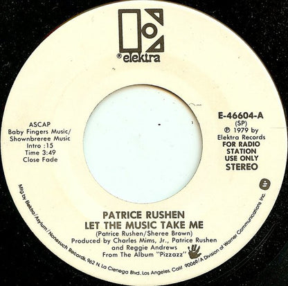 Patrice Rushen : Let The Music Take Me (7", Mono, Promo)