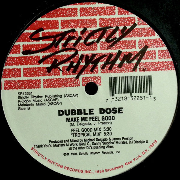 Dubble Dose : Come On / Make Me Feel Good (12")