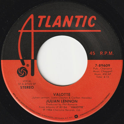 Julian Lennon : Valotte (7", Single, SP )