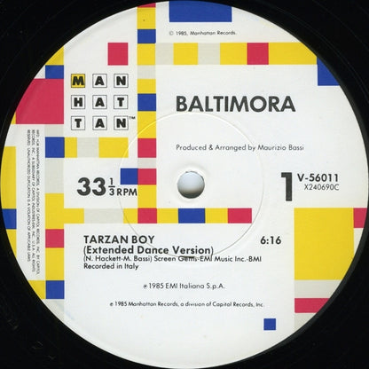 Baltimora : Tarzan Boy (12", Pic)