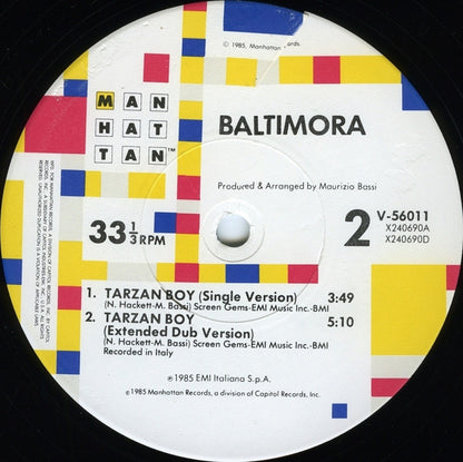 Baltimora : Tarzan Boy (12", Pic)