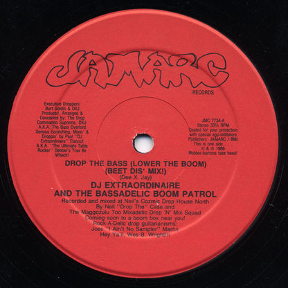 DJ Extraordinaire And Bassadelic : Drop The Bass (Lower The Boom) (12")