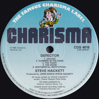 Steve Hackett : Defector (LP, Album)