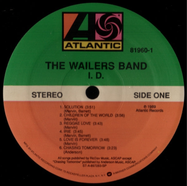 The Wailers Band : I.D. (LP, Album)