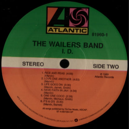 The Wailers Band : I.D. (LP, Album)