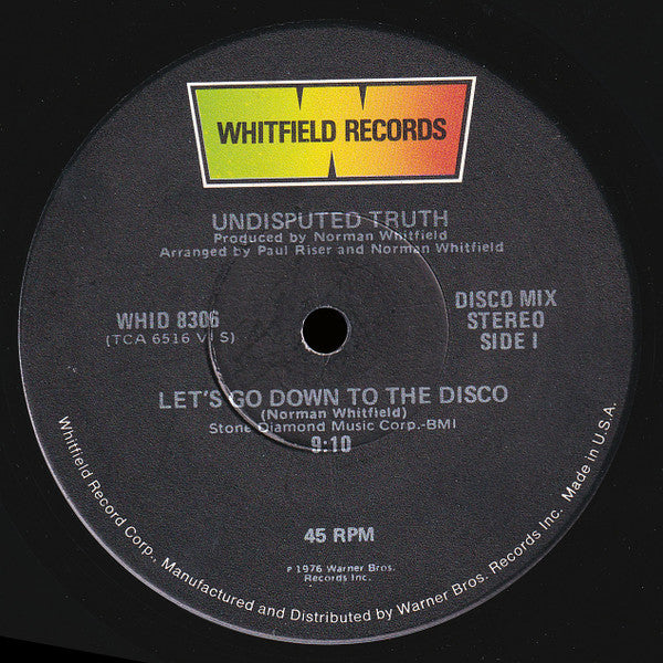 The Undisputed Truth : Let's Go Down To The Disco / You + Me + Love (12")