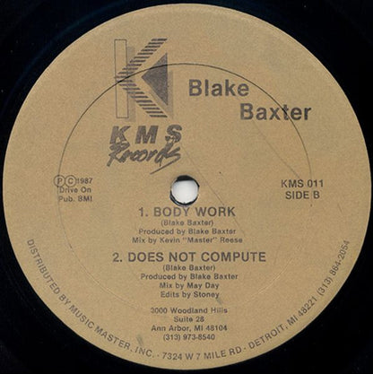Blake Baxter : When We Used To Play (12")