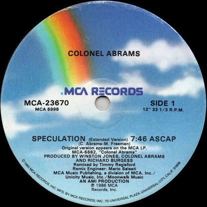 Colonel Abrams : Speculation (12", Single)