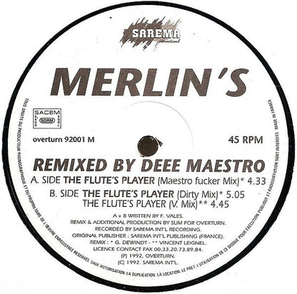 Merlin's : The Flute's Player (12")
