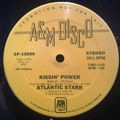 Atlantic Starr : Kissin' Power (12", Promo)
