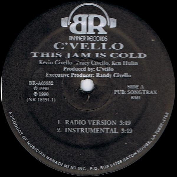 C'Vello : This Jam Is Cold (12")
