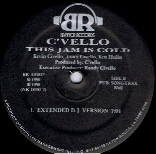 C'Vello : This Jam Is Cold (12")