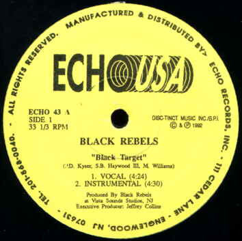 Black Rebels : Black Target (12")