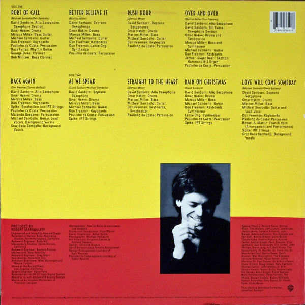 David Sanborn : As We Speak (LP, Album, No )