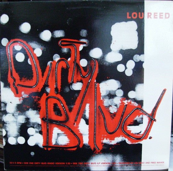 Lou Reed : Dirty Blvd. (12", Single, Promo)