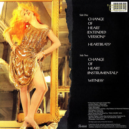 Cyndi Lauper : Change Of Heart (12", Single, Pit)