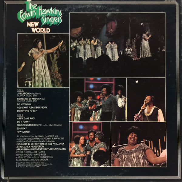 The Edwin Hawkins Singers* : New World (LP, Album, Gat)