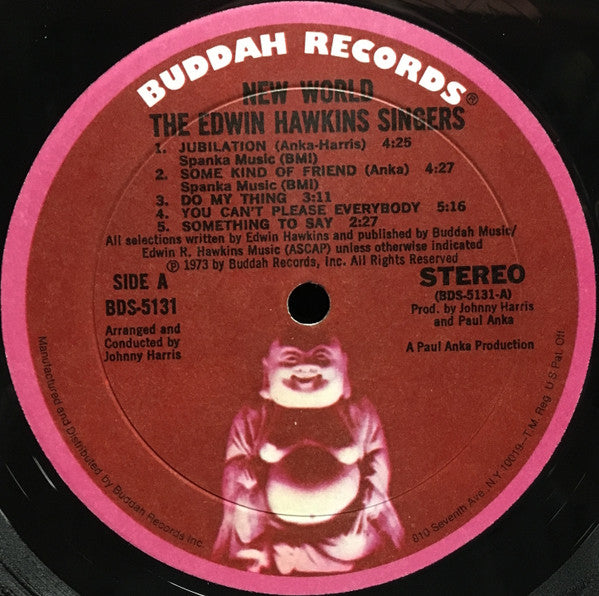 The Edwin Hawkins Singers* : New World (LP, Album, Gat)