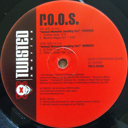 R.O.O.S. : Instant Moments (Remixes) (12")