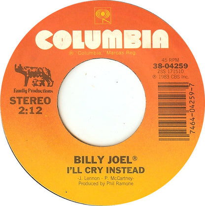 Billy Joel : An Innocent Man (7", Single, Styrene, Pit)