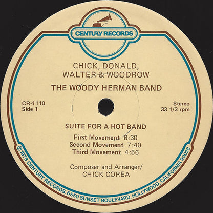 Woody Herman Band : Chick, Donald, Walter & Woodrow (LP, Album)