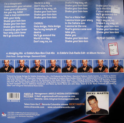 Ricky Martin : Shake Your Bon-Bon (12")