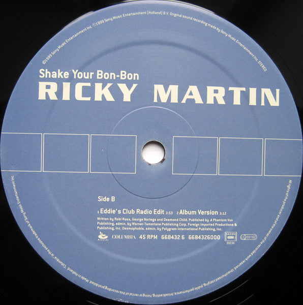 Ricky Martin : Shake Your Bon-Bon (12")
