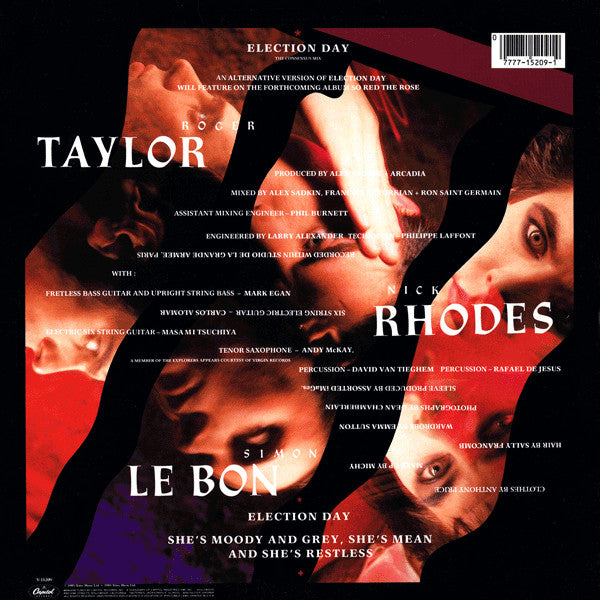 Arcadia (3) : Election Day (The Consensus Mix) (12", Single)