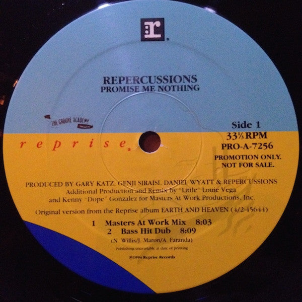 Repercussions : Promise Me Nothing (12", Promo)