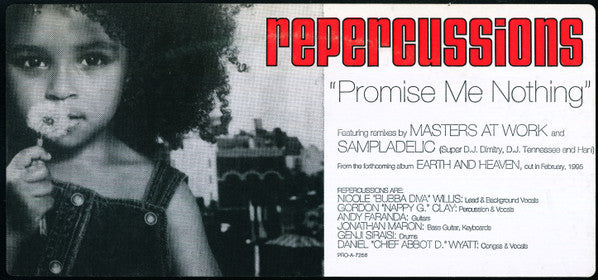 Repercussions : Promise Me Nothing (12", Promo)