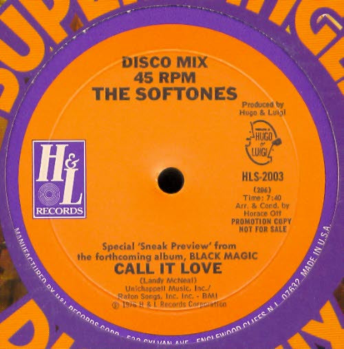 The Softones : Call It Love / Love Child (12", Ltd, Promo)