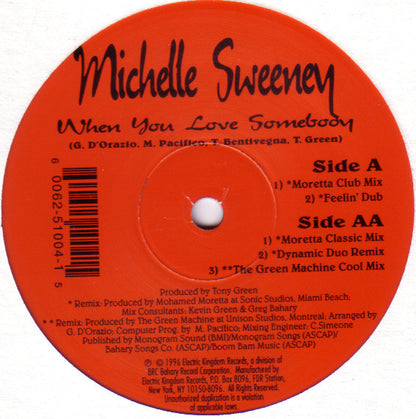 Michelle Sweeney : When You Love Somebody (12")