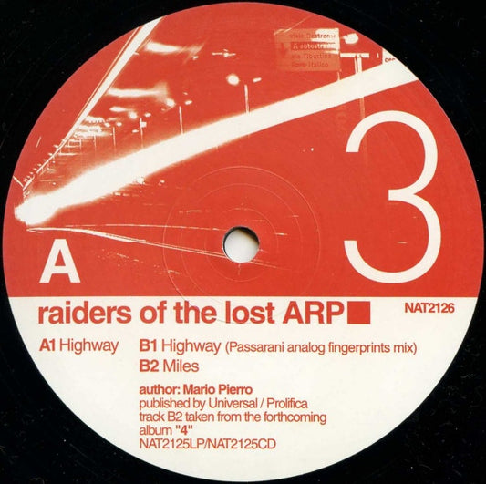 Raiders Of The Lost ARP : 3 (12")