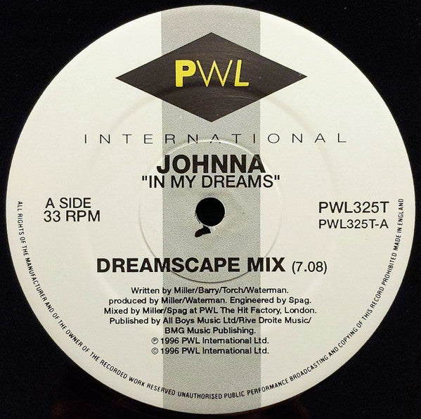 Johnna : In My Dreams (12")