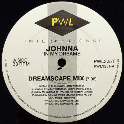 Johnna : In My Dreams (12")
