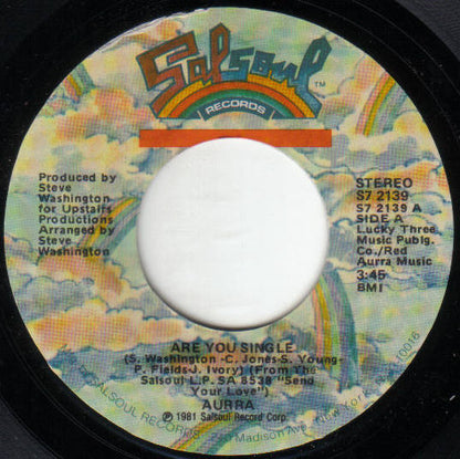 Aurra : Are You Single / Living Too Fast (7", Single, Styrene)