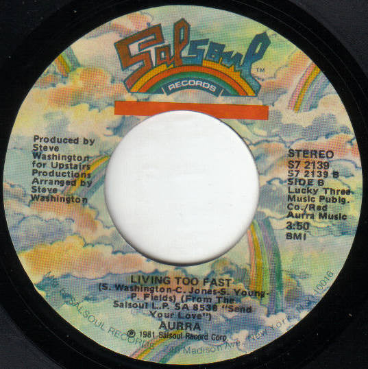 Aurra : Are You Single / Living Too Fast (7", Single, Styrene)