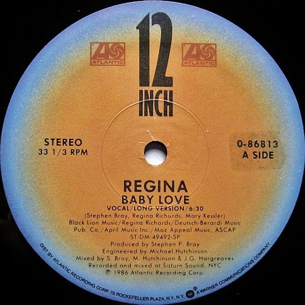 Regina (2) : Baby Love (12", Single, SP )