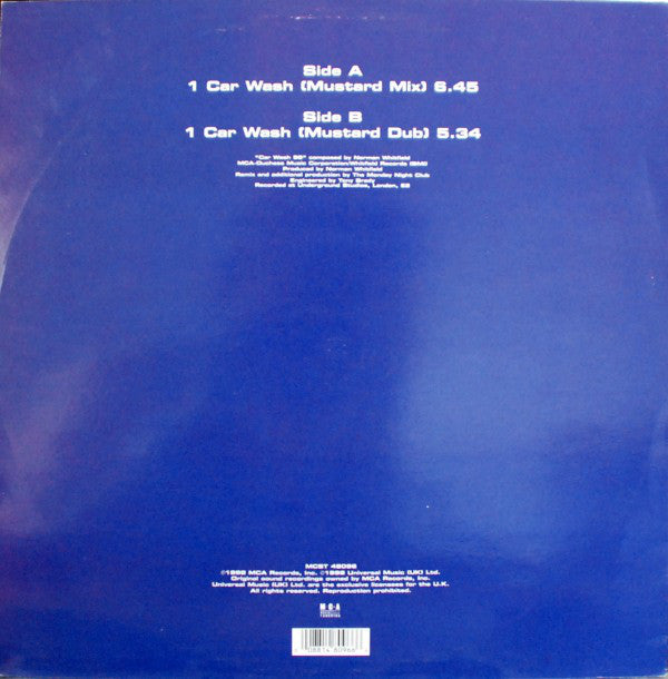 Rose Royce featuring Gwen Dickey : Car Wash 1998 (The Monday Night Club Mixes) (12")