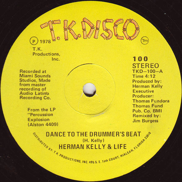 Herman Kelly & Life : Dance To The Drummer's Beat (12")