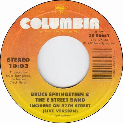 Bruce Springsteen & The E-Street Band : Fire (7", Single, Styrene)