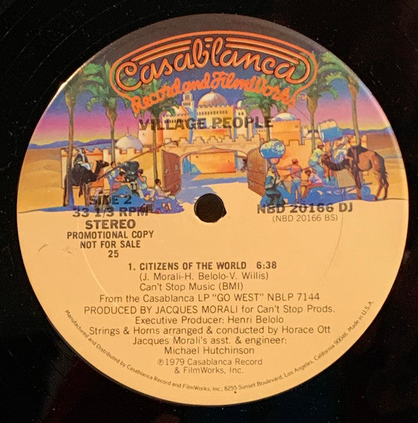 Village People : Go West  (12", Promo, 25)